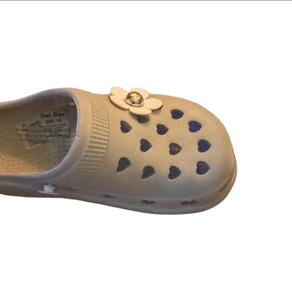 2 for 1 BOGO Sale: Girls Tan / Flowers & Disney Princess LIGHT UP Clogs / Crocs - Picture 3 of 10